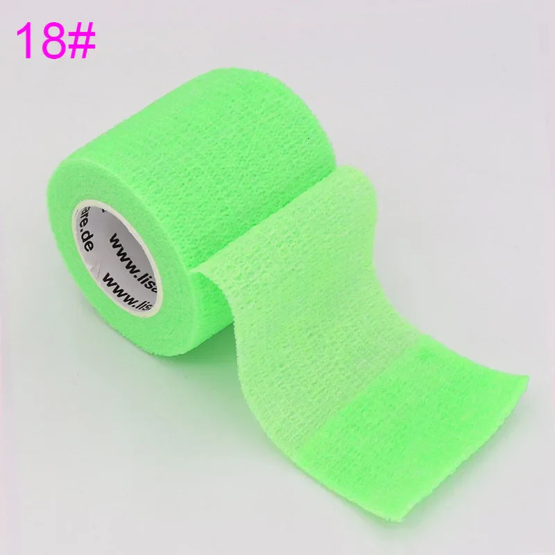 Colorful Self-Adhesive Elastic Sports Tape Wrap 5cm x 4.8m (2.0in x 15.7ft), Knee Wrist Ankle Finger Support Bandage for Tattoo and Pets