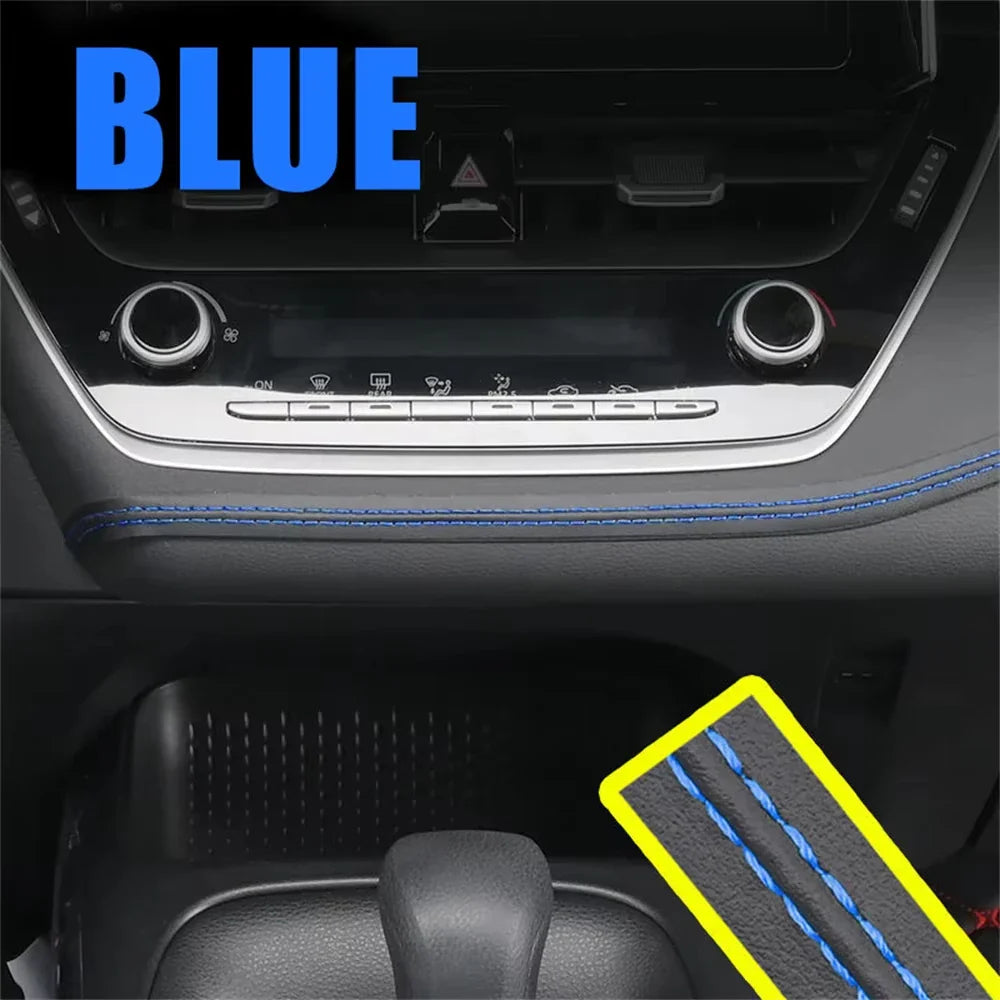 PU Leather Car Trim Braid — Self-Adhesive Decorative Strip for Dashboard & Door, Universal Interior Moulding