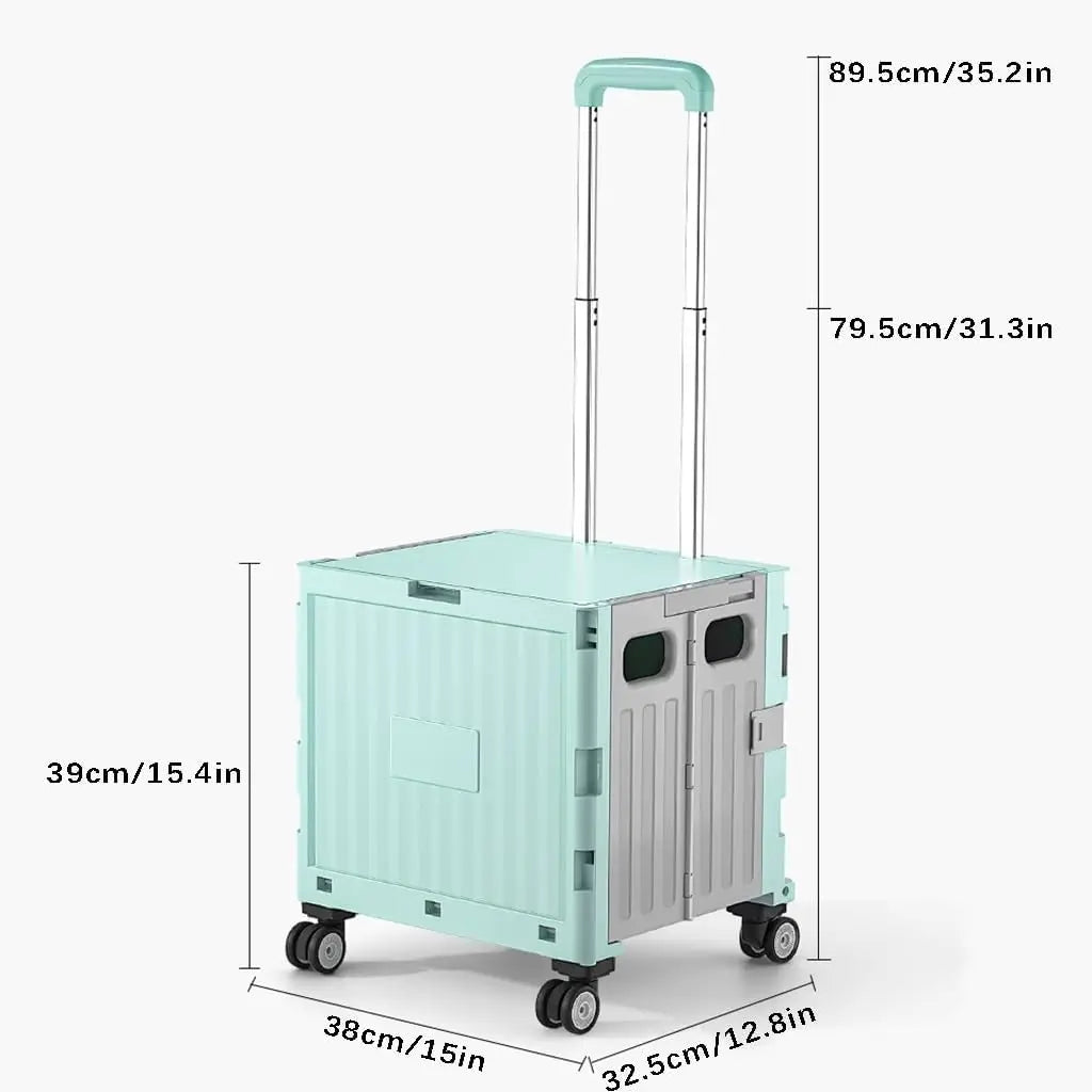 Multifunctional Folding Camping Trolley - Large Capacity Portable Outdoor Storage Cart