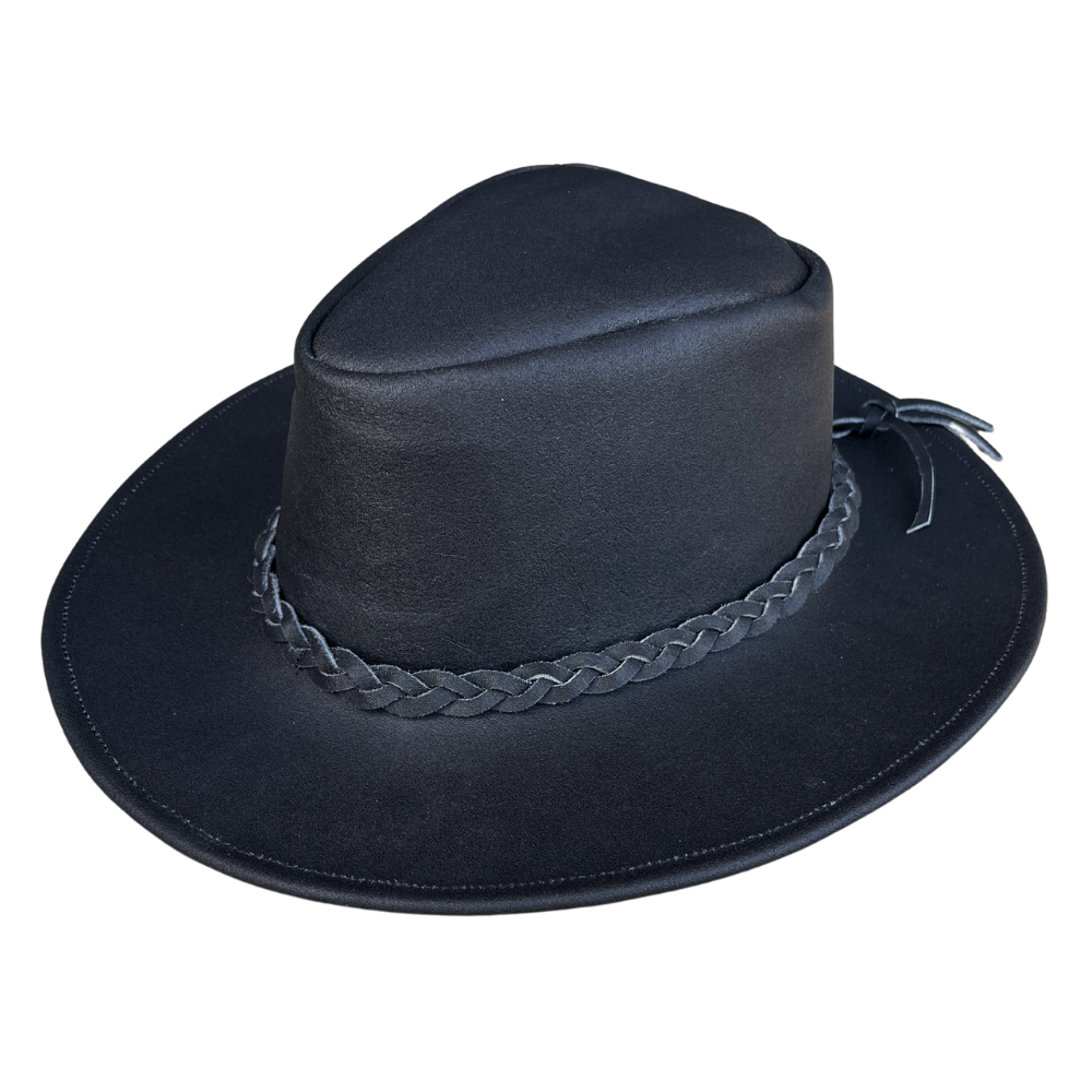 Canyons Leather Rancher Hat - Black