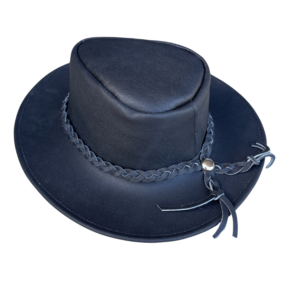 Canyons Leather Rancher Hat - Black