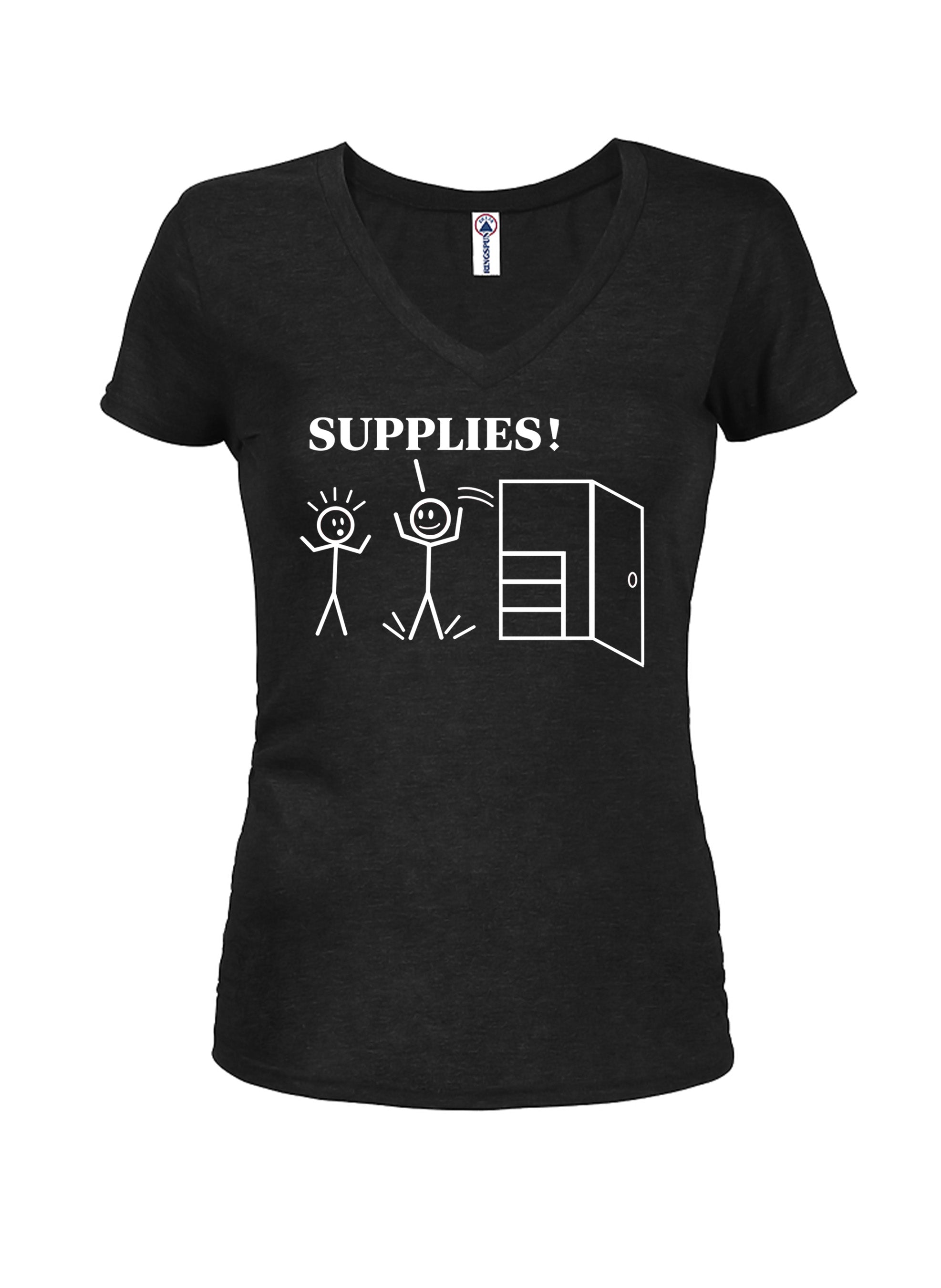 Supplies! Juniors V Neck T-Shirt
