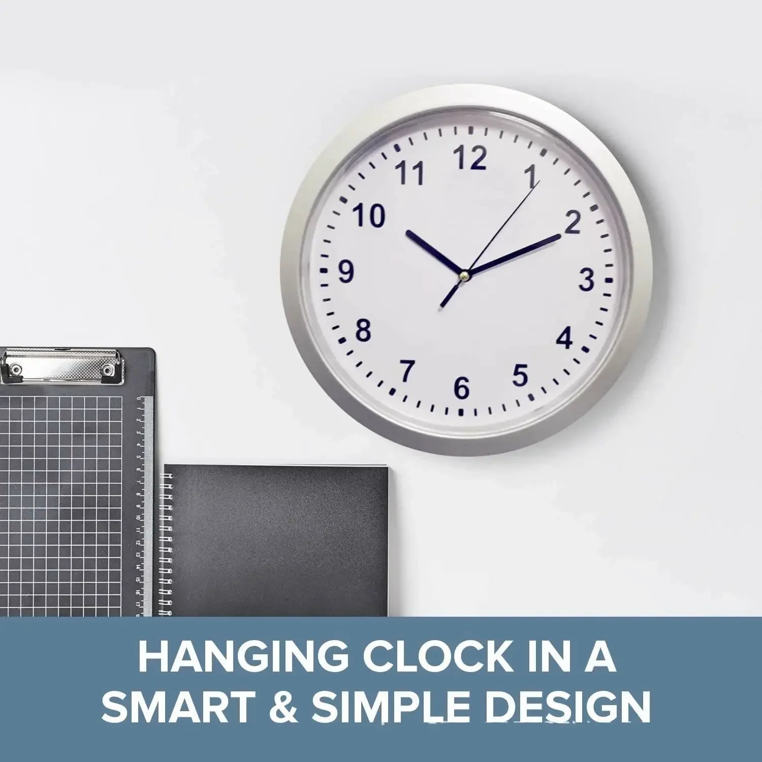 Hidden Stash Wall Clock Safe — Silent Decorative Clock with Concealed Compartment for Cash, Jewelry & Keys