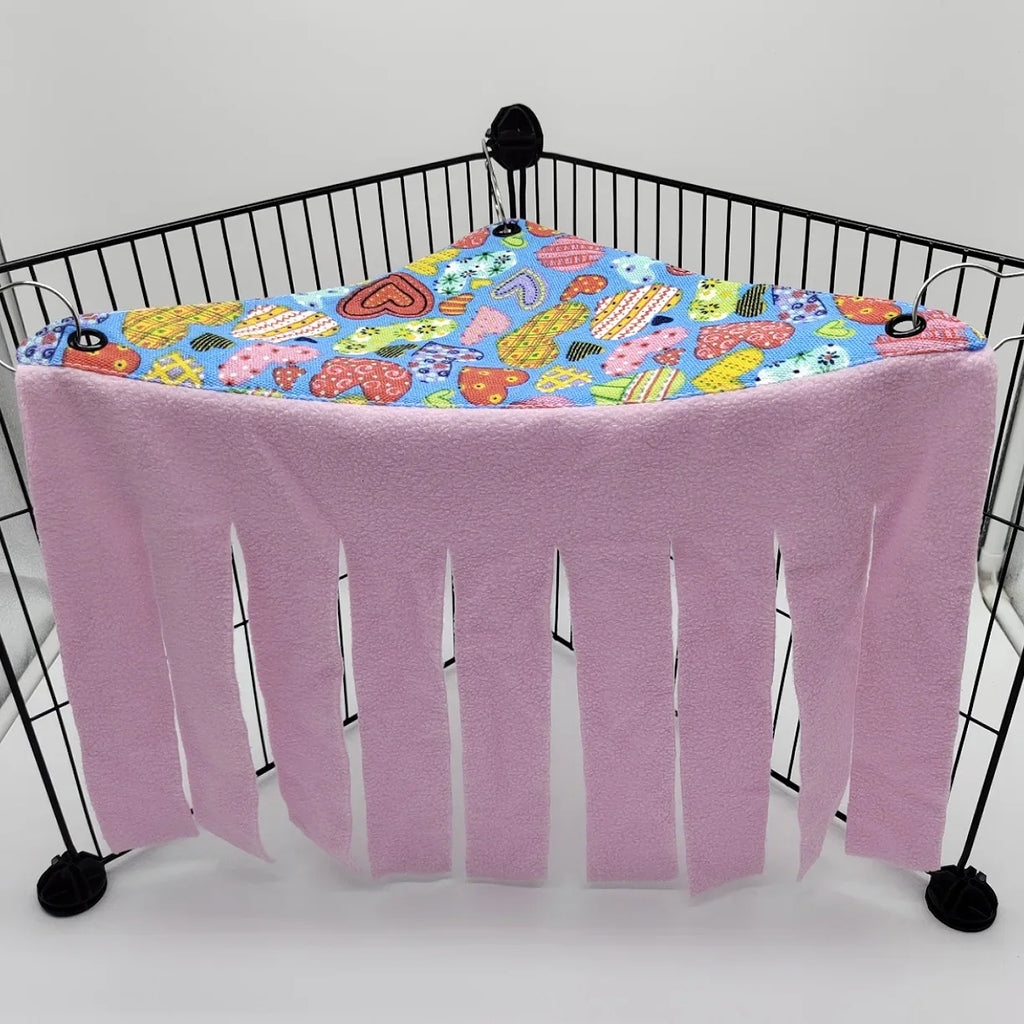 Tassel Pet Tent Hideout Hanging Bed for Small Pets — Guinea Pig Hamster Hedgehog Corner Hammock Nest
