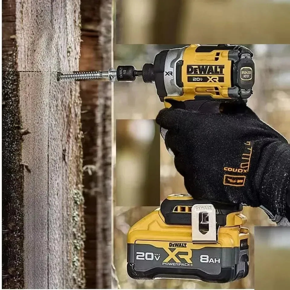Brushless Cordless Compact Drill Driver, Rechargeable Electric Screwdriver Power Tool