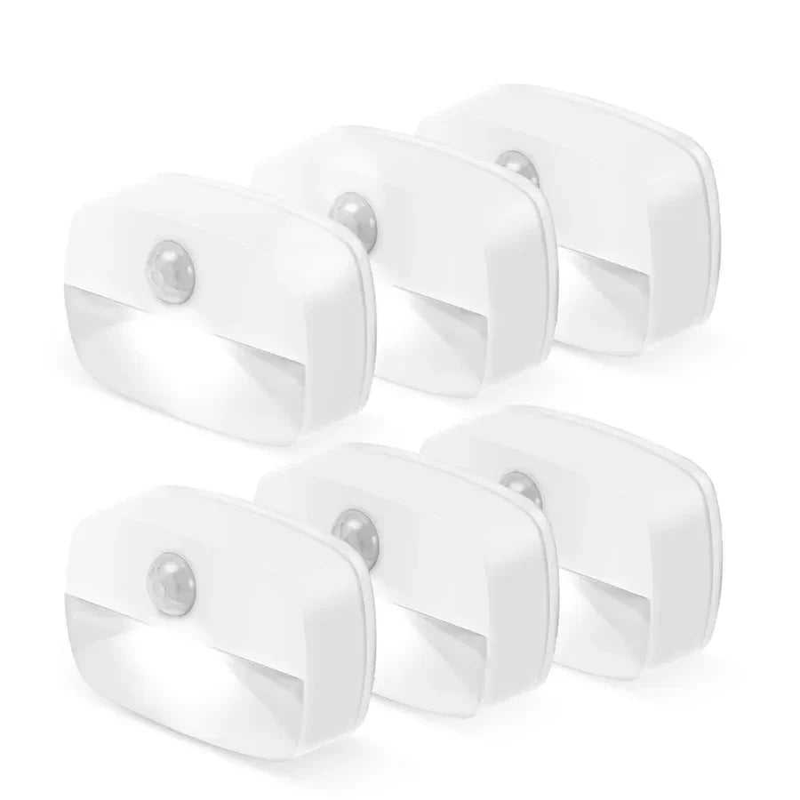 Auto On/Off LED PIR Motion Sensor Night Light – Under-Cabinet, Closet, Cupboard & Stair Lighting