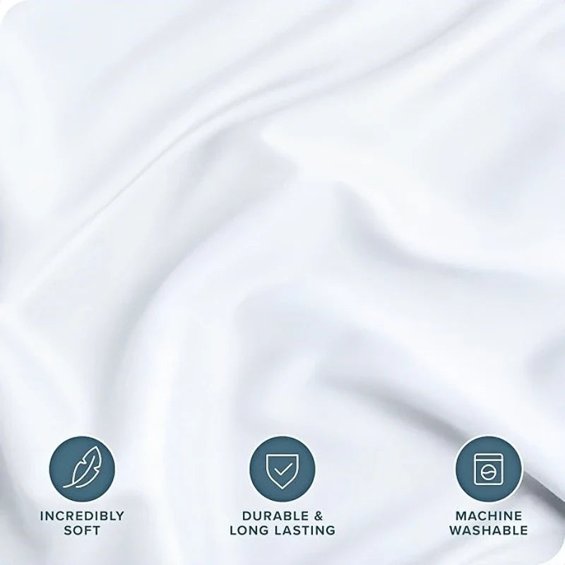 Brushed Microfiber 3-Piece Duvet Cover Set - Fits 1.0–2.2 m (3.3–7 ft) Blankets, Corner Ties & Hidden Closure, Machine Washable