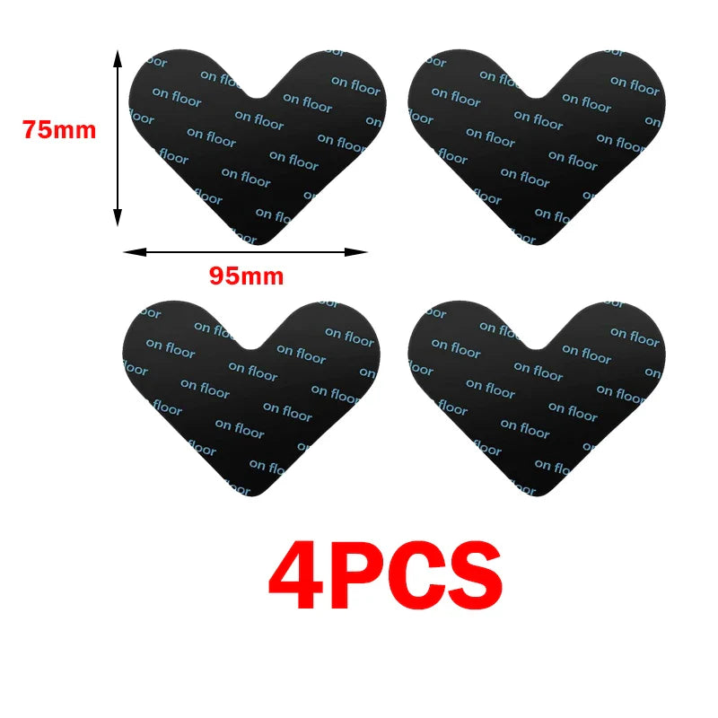 Non-Slip Rug Corner Pads - Reusable Washable PU Carpet Grippers Anti-Curling Adhesive for Rugs & Mats