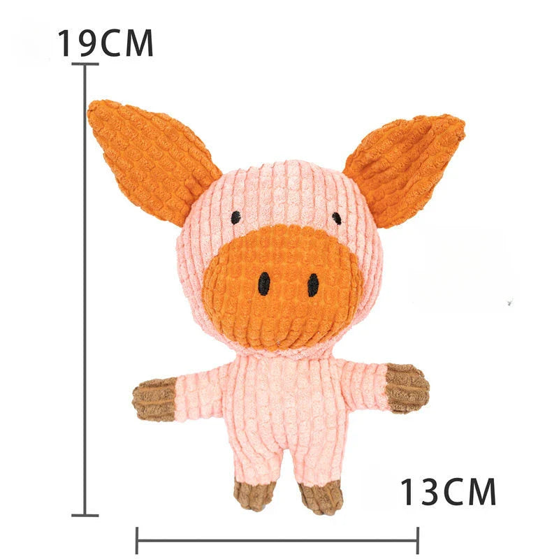 Fleece Dog Chew Toy - Soft Puppy Teething & Tug Toy for Small Dogs