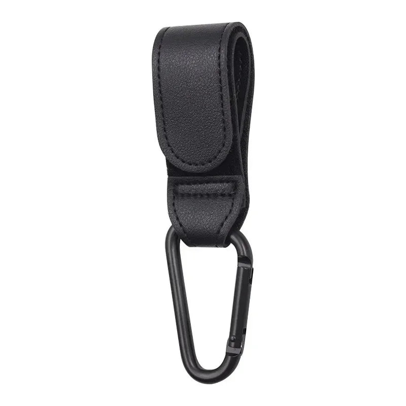 PU Leather 360° Rotating Stroller Hook - Baby Bag Pram Organizer (1 or 2-Pack)