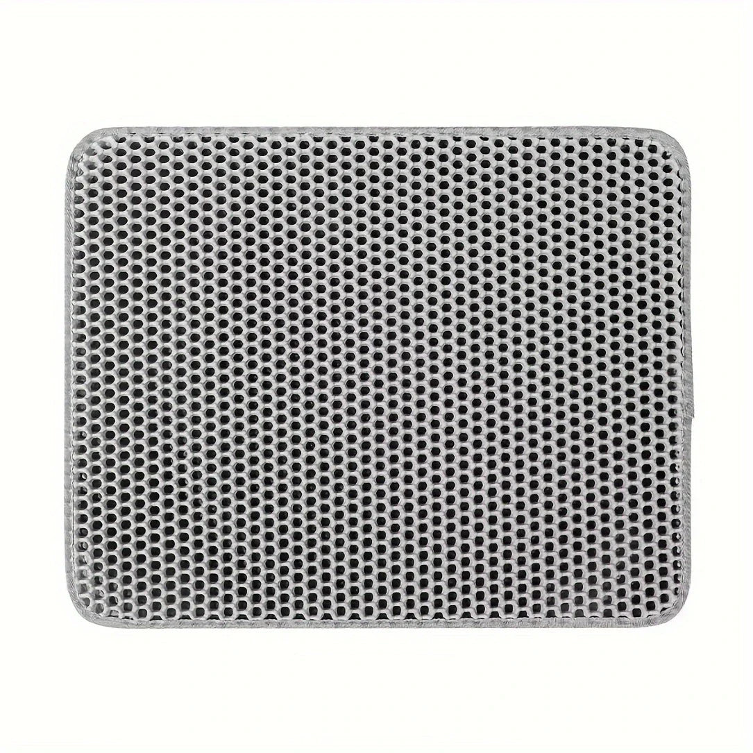 Large Cat Litter Mat – Honeycomb Double-Layer Waterproof EVA Mat for Litter Scatter Control & Easy Cleaning