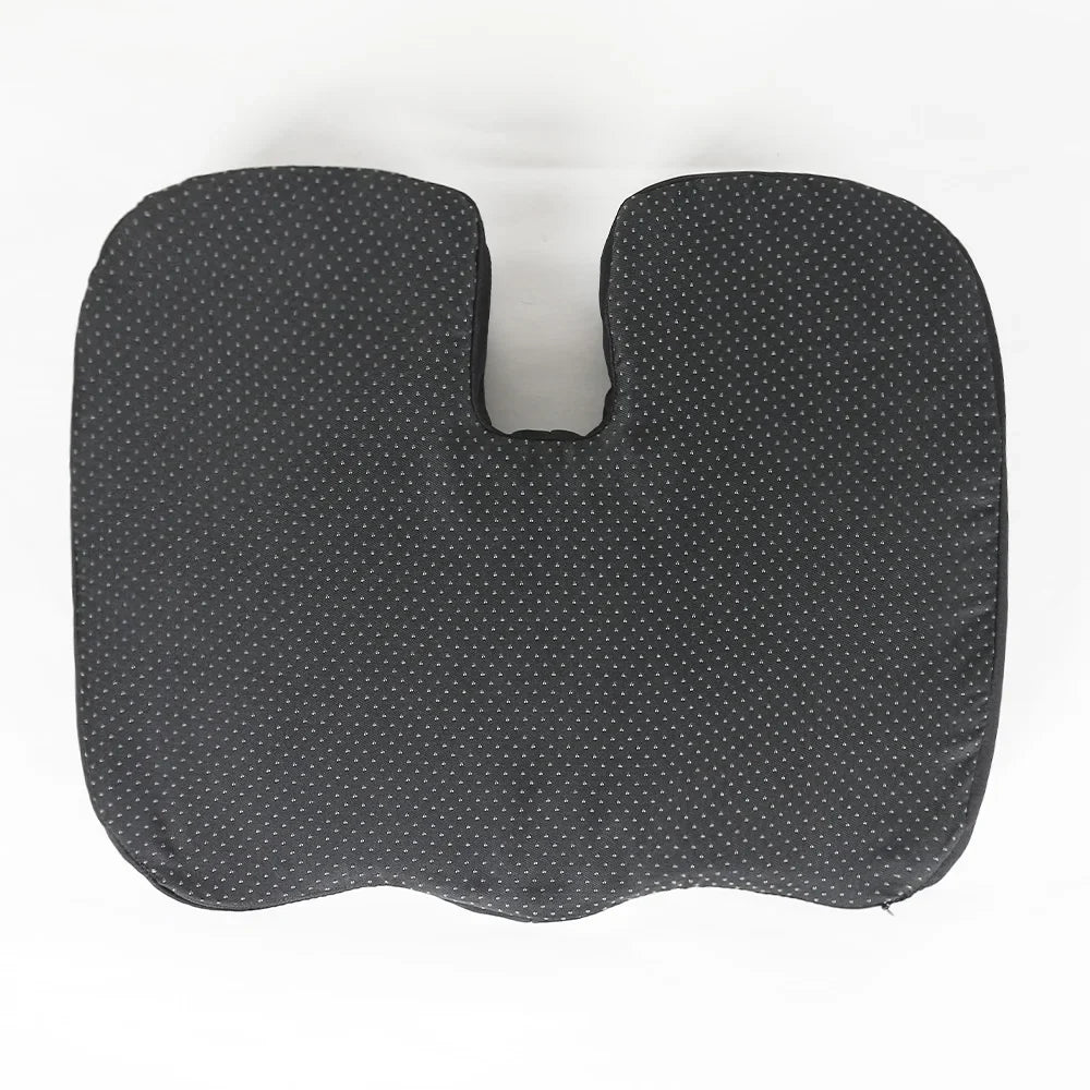 U-Shaped Memory Foam Seat Cushion – Breathable Wave Massage Cushion for Coccyx & Buttock Pressure Relief (45×36×6 cm / 17.7×14.2×2.4 in)