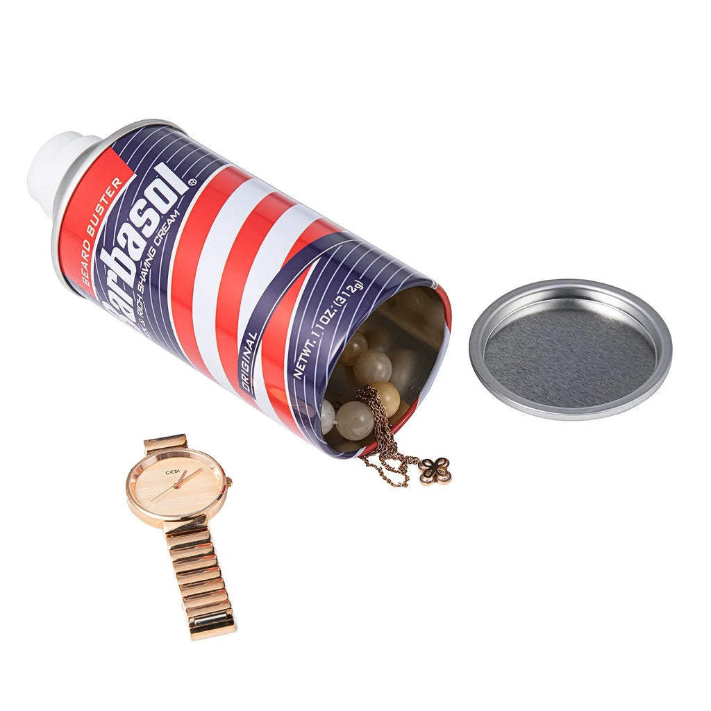 Shaving Cream-Style Diversion Safe Pouch – Food-Grade Smell-Proof Hidden Stash for Travel