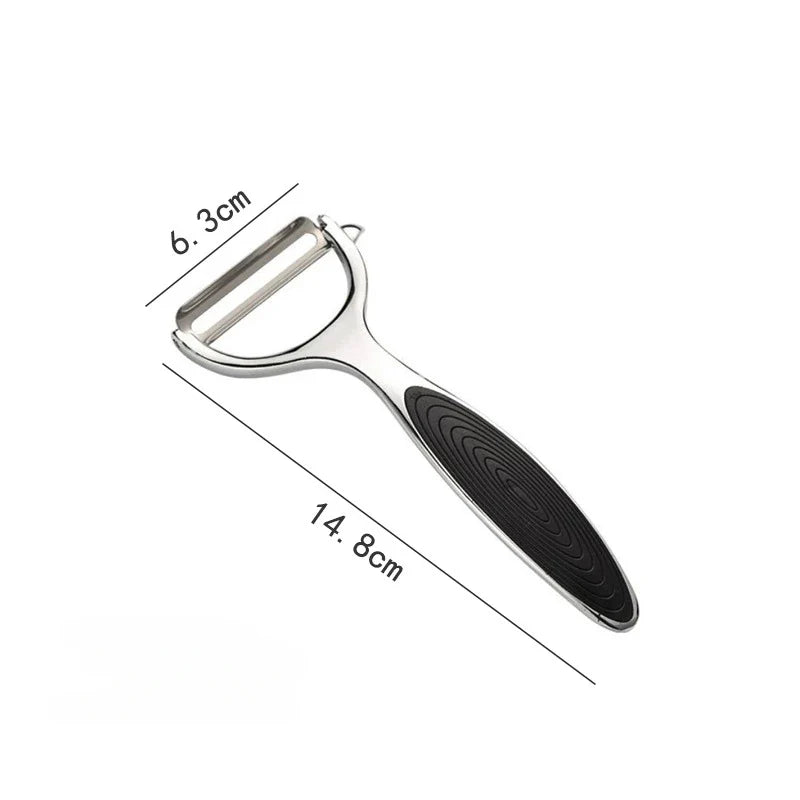 Stainless Steel Vegetable Peeler Set – Multifunctional Y & I Potato, Carrot & Fruit Peeler with Ergonomic Handle