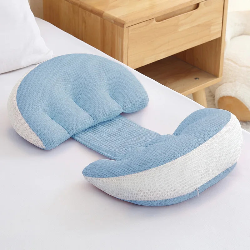 U-Shaped Maternity Pillow for Pregnancy - Side Sleeping Belly & Waist Support