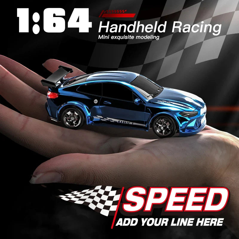 1/64 High-Speed Drift RC Car 4WD Mini Remote Control Racing Toy