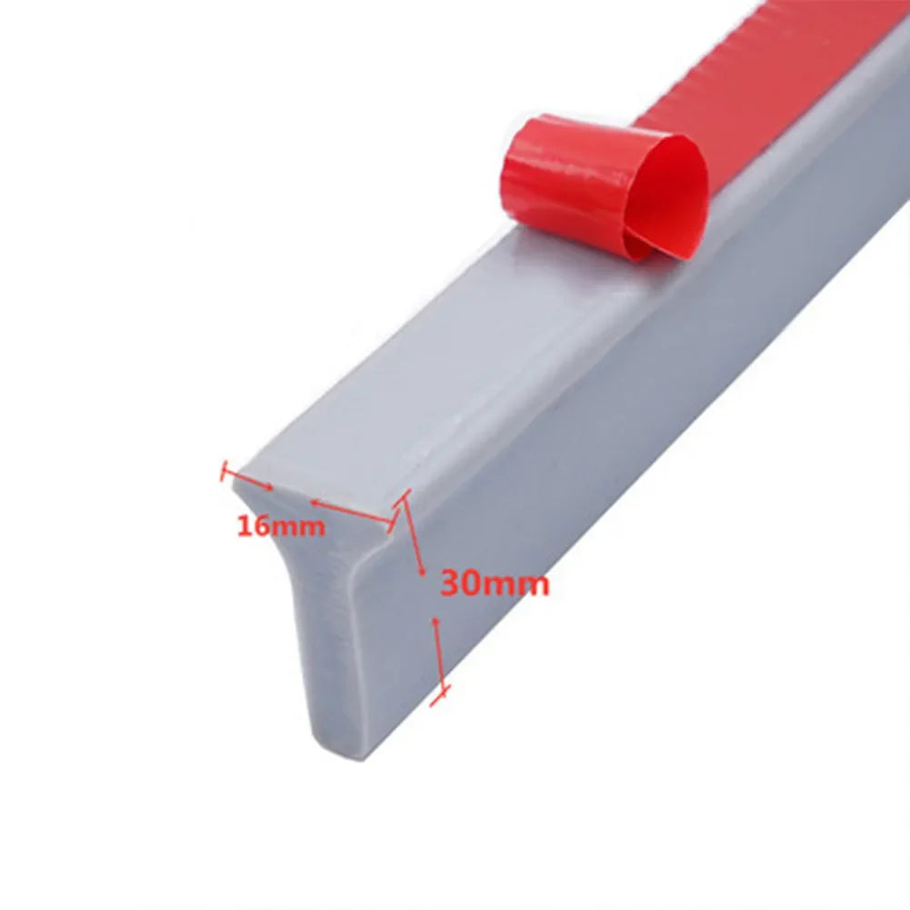 Flexible Silicone Shower Water Barrier Strip - Waterproof Shower Dam & Floor Seal (100–600 cm / 39–236 in Options)