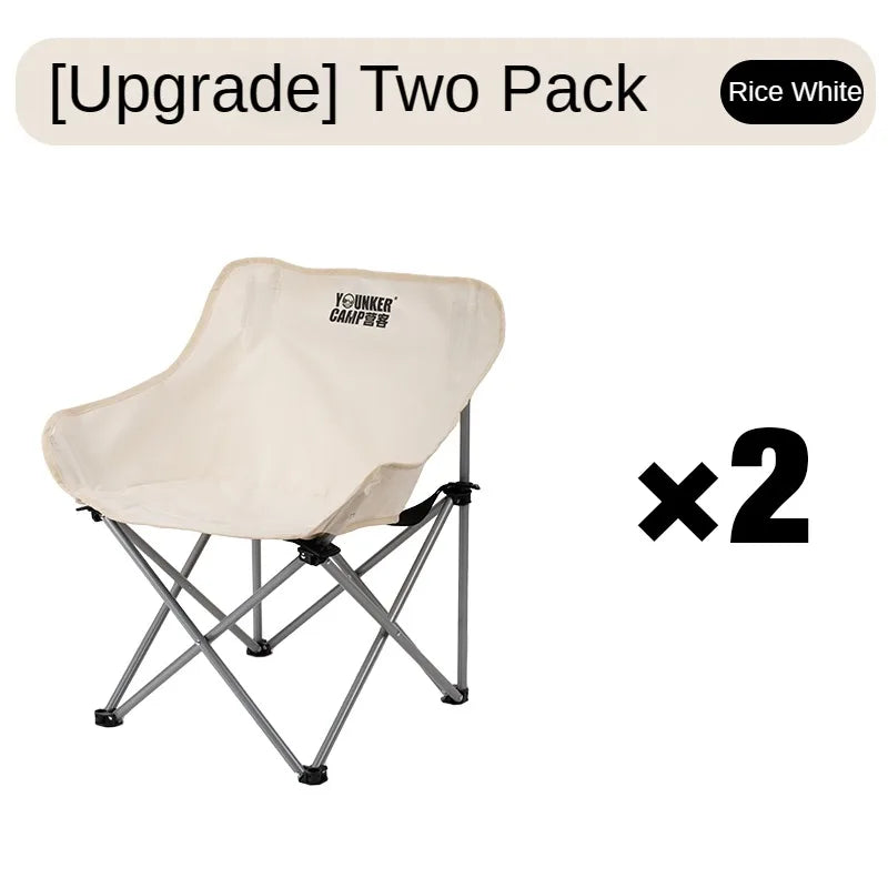 Portable Folding Moon Chair – Camping, Picnic & Fishing Stool | 120kg Capacity, 600D Oxford