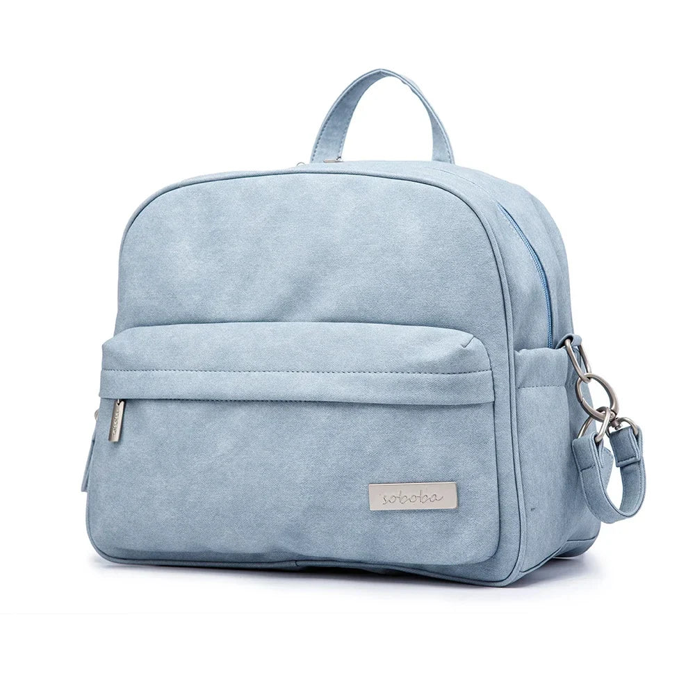 Waterproof Multi-Function Diaper Backpack for Moms - Stylish Nappy Changing Bag