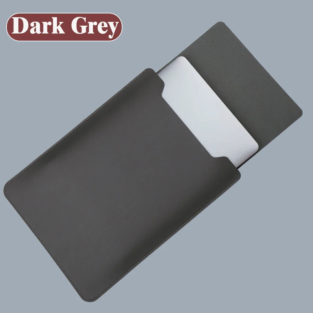 PU Laptop Sleeve for 11–16 Inch Notebooks — 13.3/14/15/15.6/16-Inch Protective Notebook Case