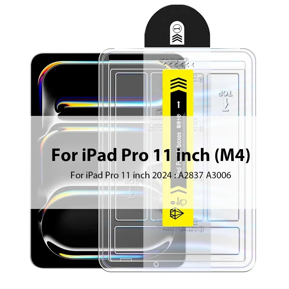 Tempered Glass Screen Protector for iPad — Compatible with iPad Pro 12.9, iPad Pro 11, iPad Air & iPad Mini — 1 Pack