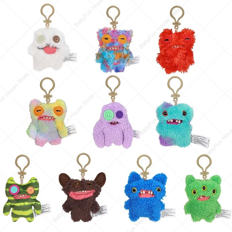 Funny Ugly Teeth Monster Plush Toy, Kawaii Wide-Eyed Rabbit Stuffed Doll Gift for Kids & Collectors