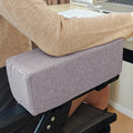 PU Foam Armrest Cushion Pad for Office & Gaming Chair, Linen-Style Elbow Rest — Removable Washable Cover, 10.6 x 4.7 x 3.9 in (27 x 12 x 10 cm)