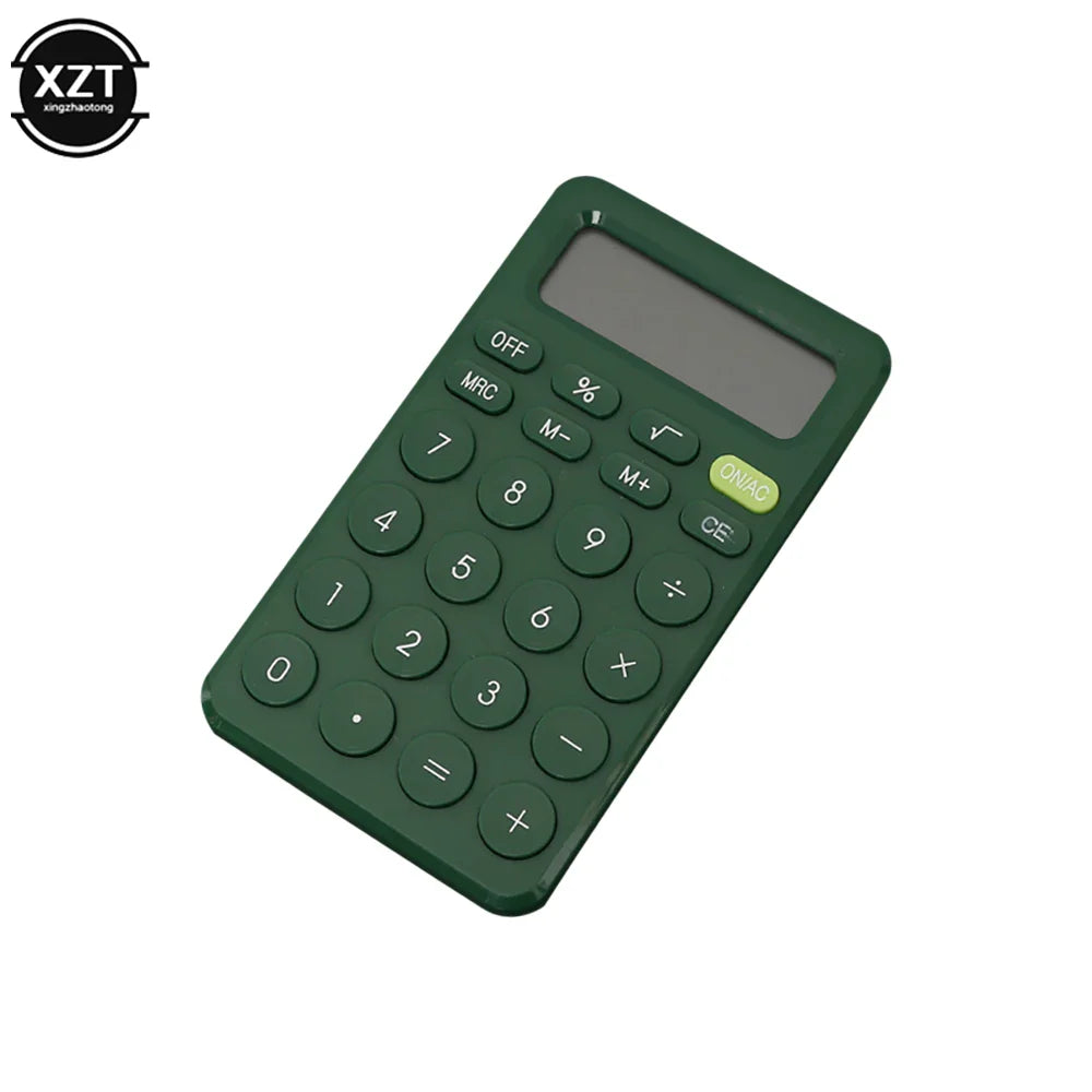8-Digit Mini Desk Calculator with Large Buttons — Portable Battery-Powered Calculator for Students & Small Business