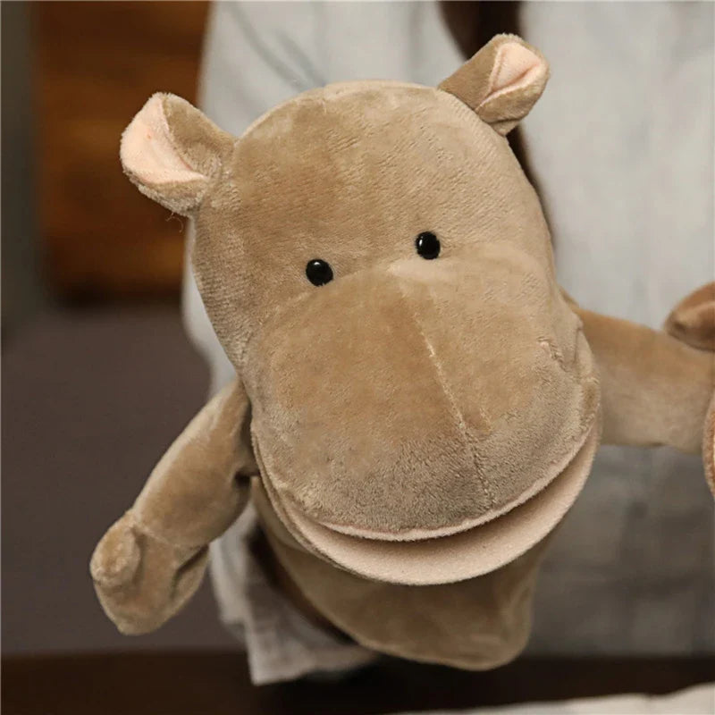 Cartoon Hand & Finger Plush Puppets — Soft Hand Puppet for Kids Party Favors & Family Fun