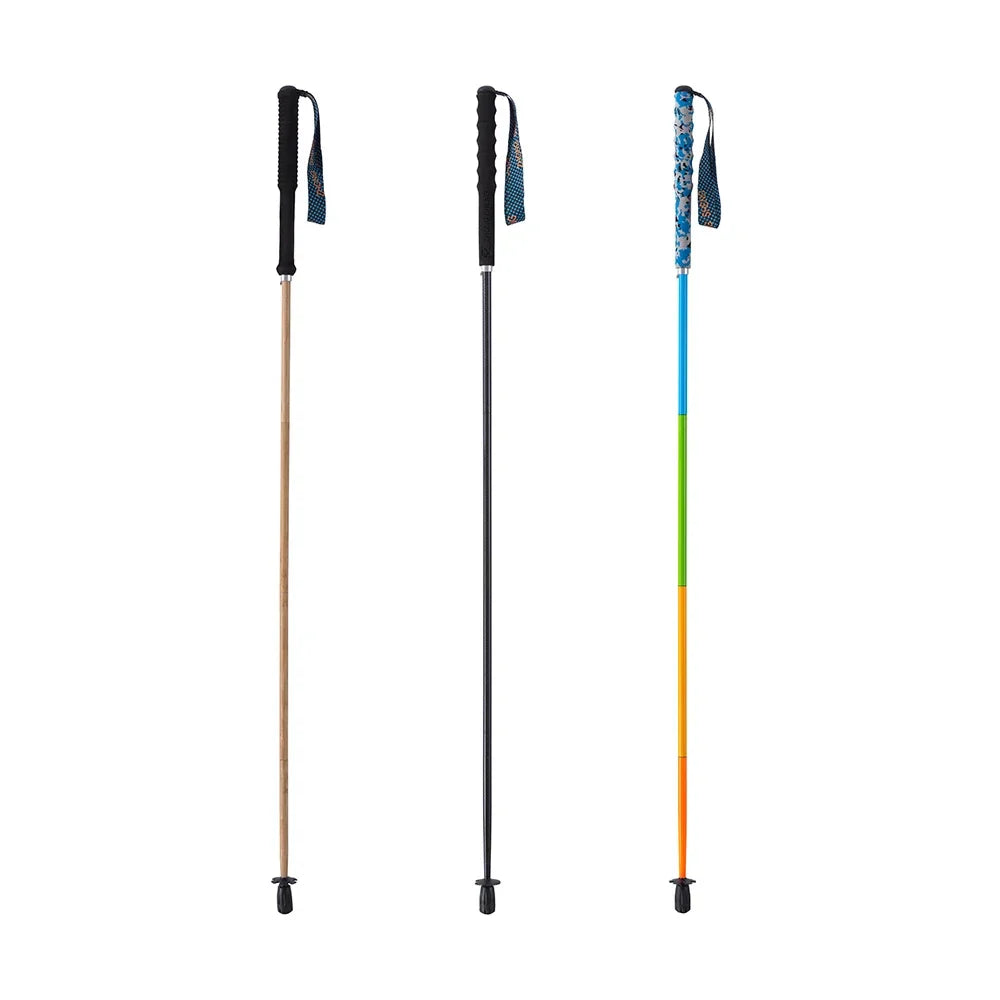 Ultra-Light Carbon Fiber Folding Trekking Poles - Collapsible Anti-Shock Hiking & Nordic Walking Sticks (110/120/130 cm | 43.3/47.2/51.2 in)