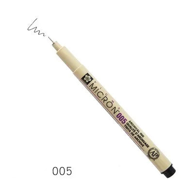 1pc Pigment Fineliner Pen — Waterproof Black Ink, Fine Tip Sketch & Drawing Marker