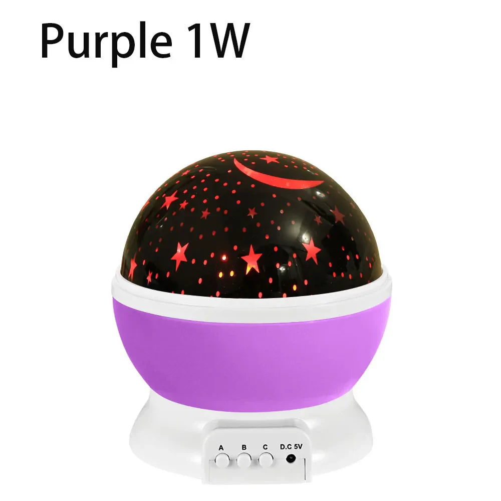 Rotating Star Projector Night Light – LED Galaxy & Moon Lamp for Kids Bedroom, Soothing Sleep Light & Gift for Girls and Boys