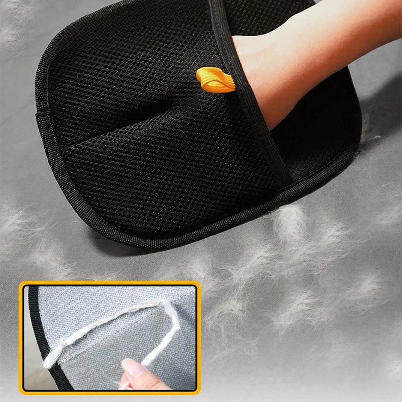 Electrostatic Pet Grooming Glove for Dogs & Cats – Reusable Washable Bidirectional Shedding & Massage Glove, 24×16 cm / 24×26 cm (9.45×6.30 in / 9.45×10.24 in)