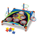 Portable Cornhole Toss Board Set – Easy Assemble Outdoor Yard Game for Kids & Adults 27.9 x 27.9 x 18.3 in (71 x 71 x 46.5 cm)
