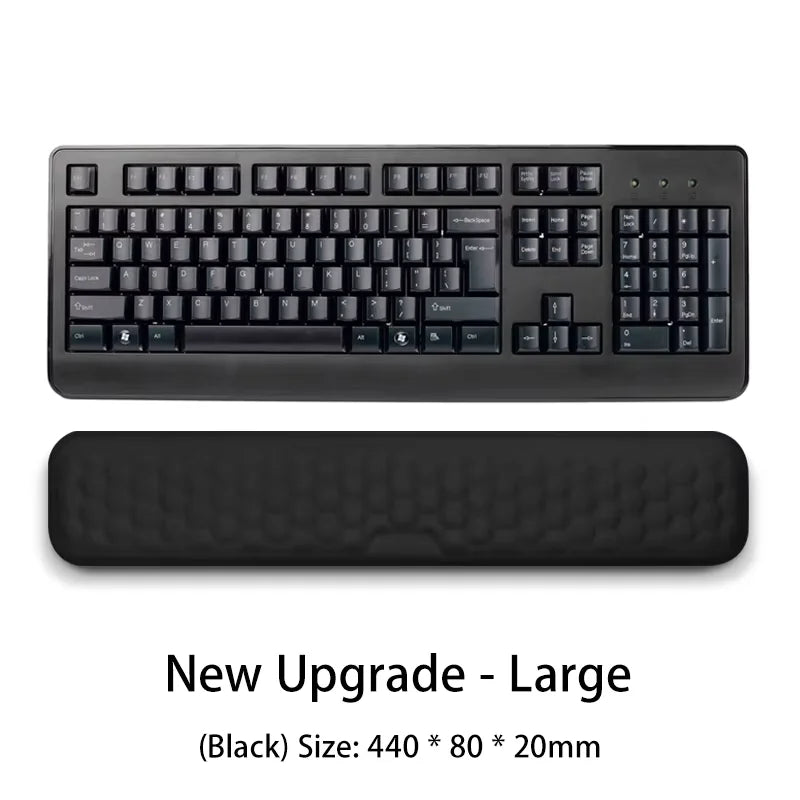 Ergonomic Memory Foam Wrist Rest for Keyboard & Mouse - Non-Slip Wrist Support for Office Laptop & Desktop
