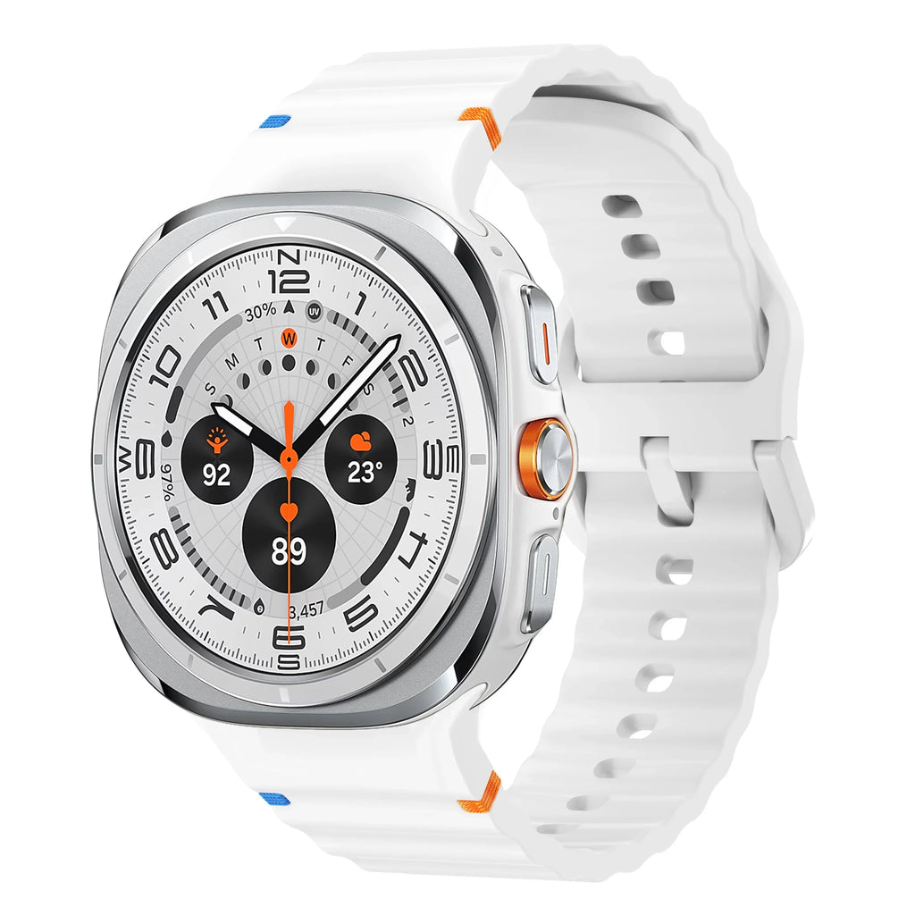 Original Strap for Samsung Galaxy Watch ultra strap 47mm Silicone Bracelet Galaxy Watch 5 pro/4/6 Classic/7 44mm 40mm 43 46 band
