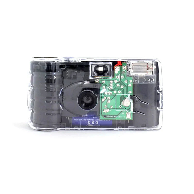 Disposable 35mm Film Camera with Flash - Vintage Single-Use 12-Exposure for Weddings & Parties