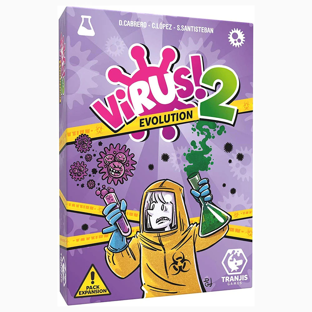 Bilingual Virus Card Game - Spanish & English Party Card Game for Family and Friends (Ages 14+)