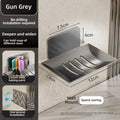 No-Drill Wall-Mounted Soap Rack Waterproof Metal Soap Holder for Bathroom Shower