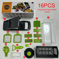 16-in-1 Multifunctional Vegetable Chopper & Kitchen Gadget, Grater, Egg Separator, Peeler, Slicer