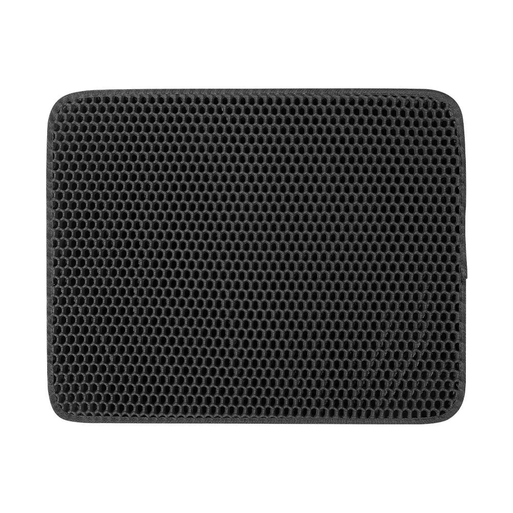 Large Cat Litter Mat – Honeycomb Double-Layer Waterproof EVA Mat for Litter Scatter Control & Easy Cleaning