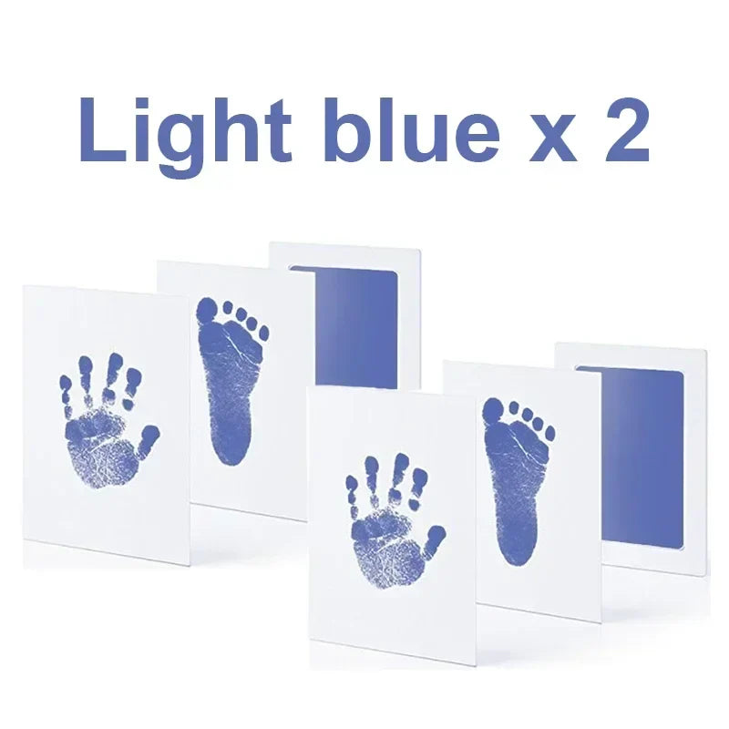 Baby Handprint & Footprint Ink Pad Kit — No-Touch Non-Toxic Inkless Stamp for Newborns, Pets & Keepsakes