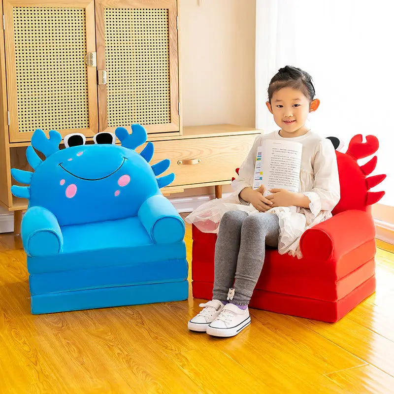 Kids Princess Sofa Removable Washable Foldable Children's Cartoon Armchair Toddler Couch