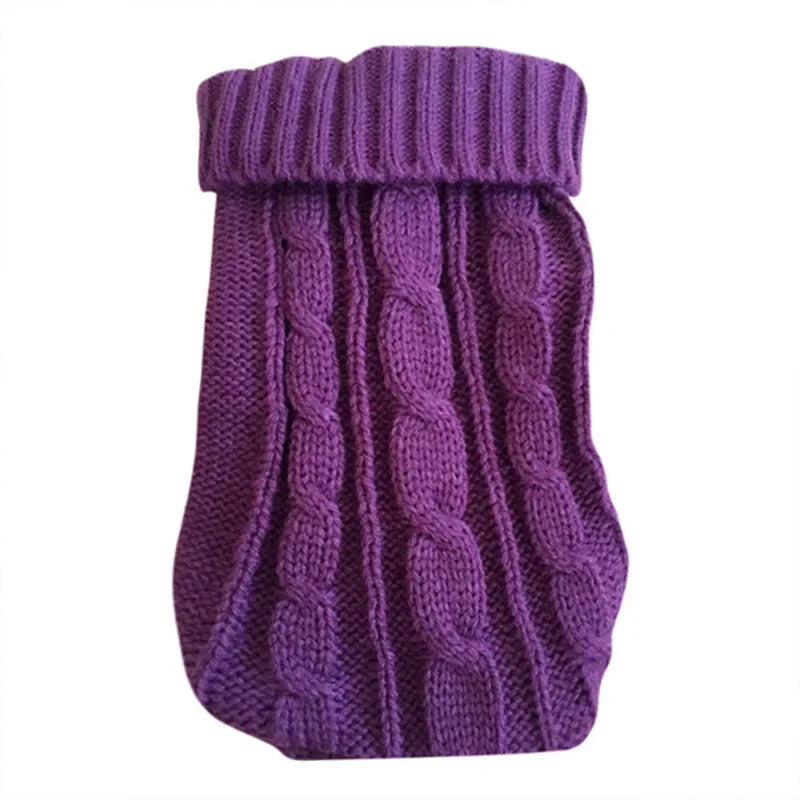 Knitted Winter Dog Sweater for Small & Medium Dogs, Chihuahua & Yorkie Puppy Pullover
