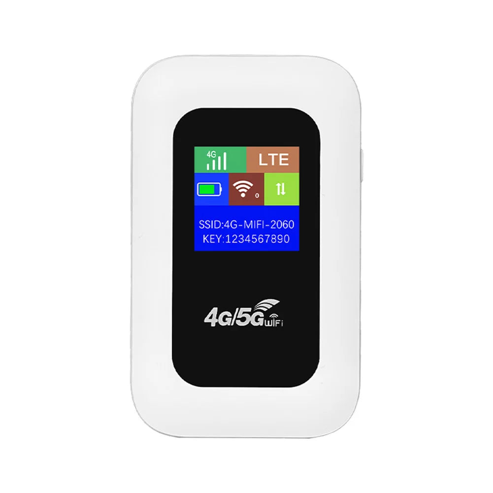 4G LTE Pocket Mobile WiFi Hotspot 150Mbps 2100mAh Portable SIM Slot Router for Travel & Car