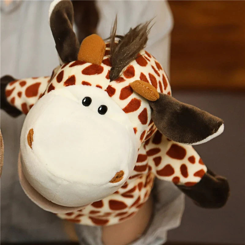 Cartoon Hand & Finger Plush Puppets — Soft Hand Puppet for Kids Party Favors & Family Fun
