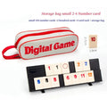 Rummy Tile Game Set 106 Tiles & 4 Racks with Portable Case | Travel Family Board Game