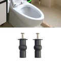 2-Pack Top-Fix Toilet Seat Hinge Repair Kit – Expansion Screws & Rubber Well Nuts (48 x 4.6 mm / 1.89 x 0.18 in, 40 mm / 1.57 in)