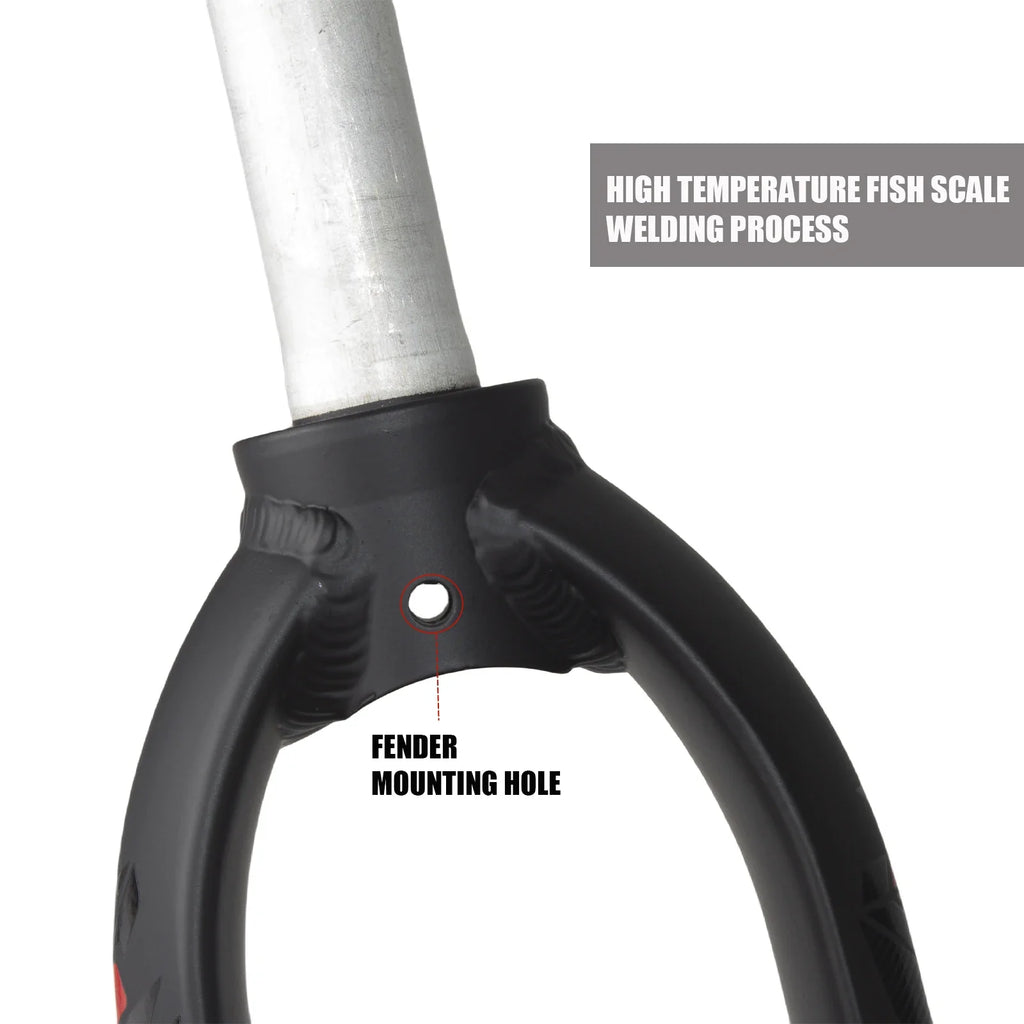 Ultra-Light Aluminum Alloy MTB Front Fork — Compatible with 26/27.5/29 in Wheels, Disc Brake, Quick-Release Legs