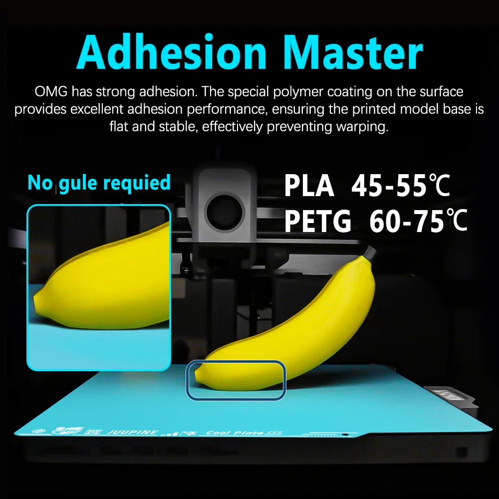 257x257mm (10.12 x 10.12 in) Spring Steel 3D Printer Build Plate - Double-Sided PEI/PEY/PET Surface, Smooth & Textured
